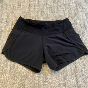 Black Lululemon Speed Up Shorts Size 2